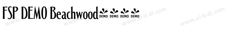 FSP DEMO Beachwood字体转换 FSP DEMO Beachwood字体转换